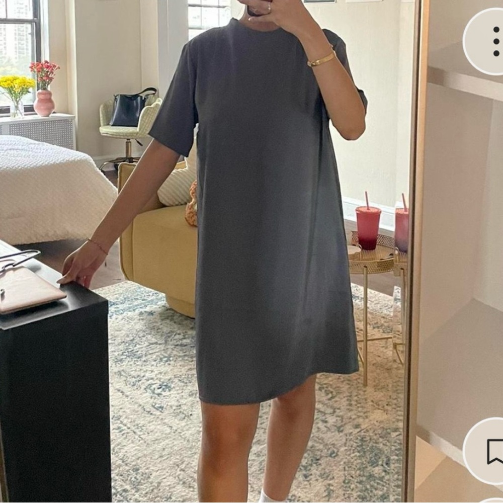 H&M silky tshirt dress